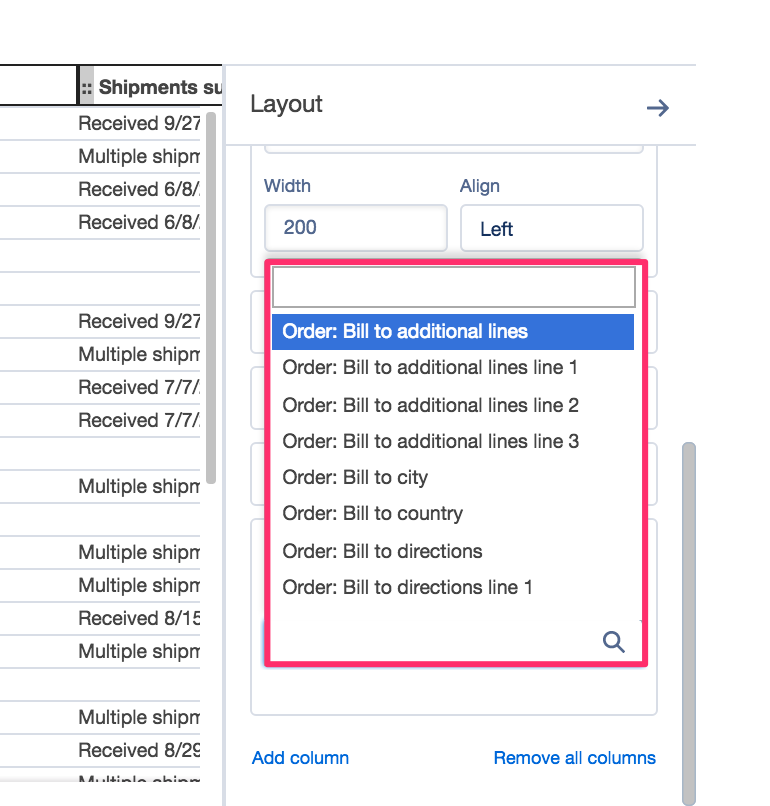 Improvements to Sale and Purchase Order list screens, Improvements to Sale and Purchase Order list screens