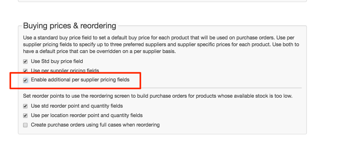 Adding supplier to products