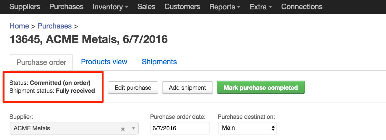 Improvements to sales and purchase order screens, Improvements to ‘sales order’ and ‘purchase order’ screens