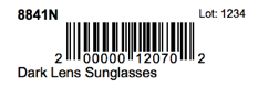 Product Barcode