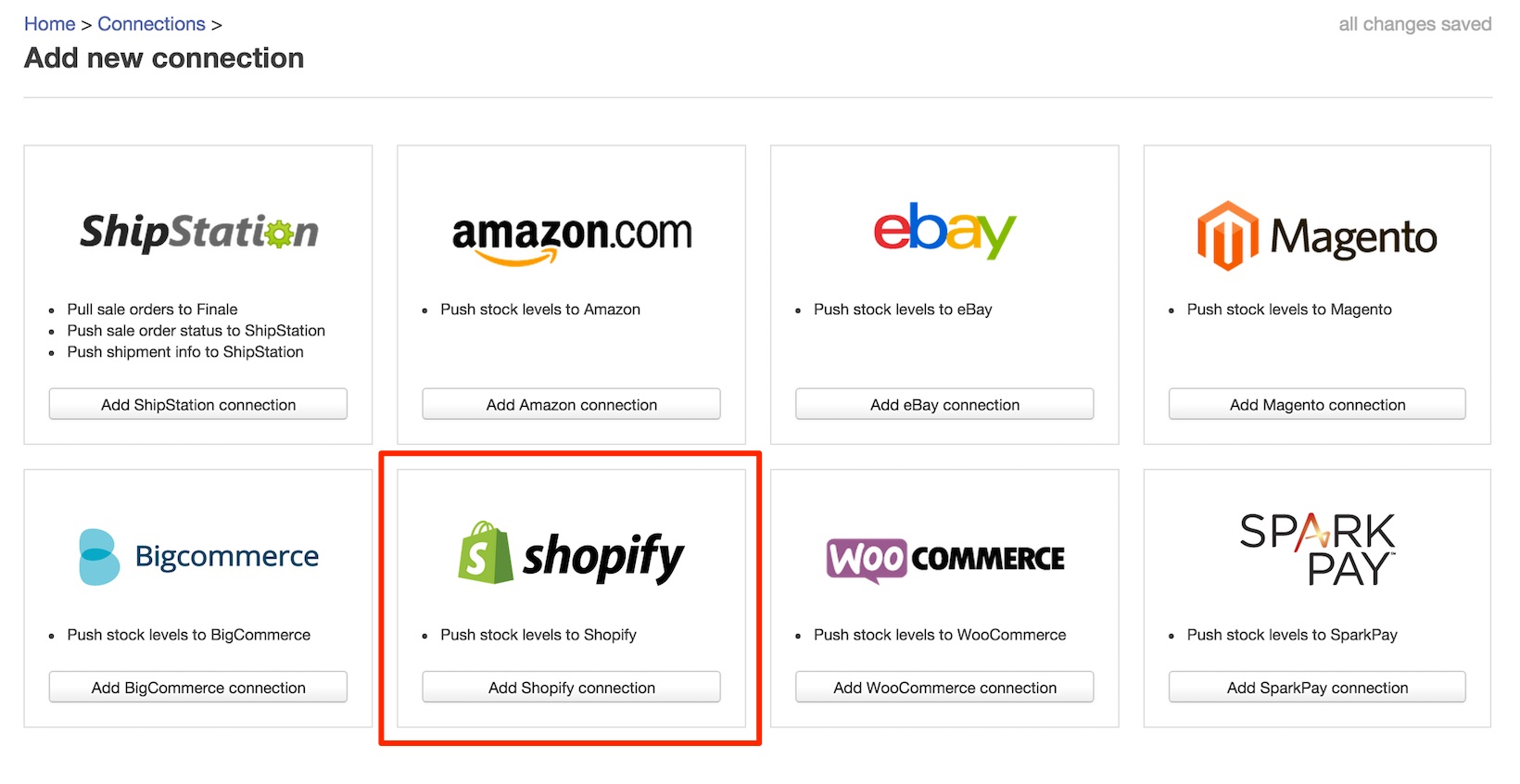 Shopify Inventory