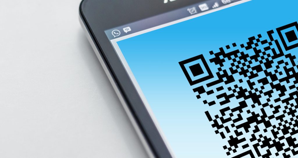 image of barcode serial number scanner displaying on mobile phone