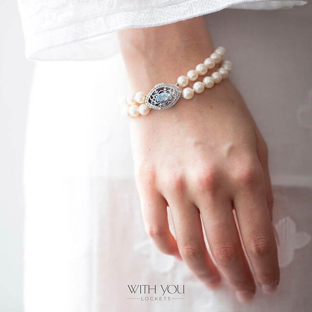 With You Lockets sample bracelet closed