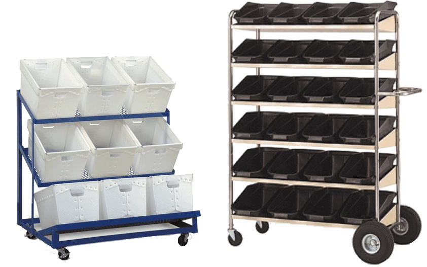 Bin Cart Wave picking bin tote cart