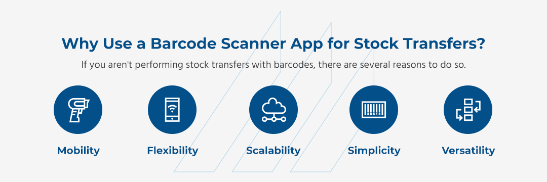 why use a barcode scanner app for stock transfer