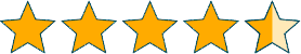 4.5 Stars 4.5 out of 5 Stars