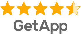 4.5 Stars GetApp Dark