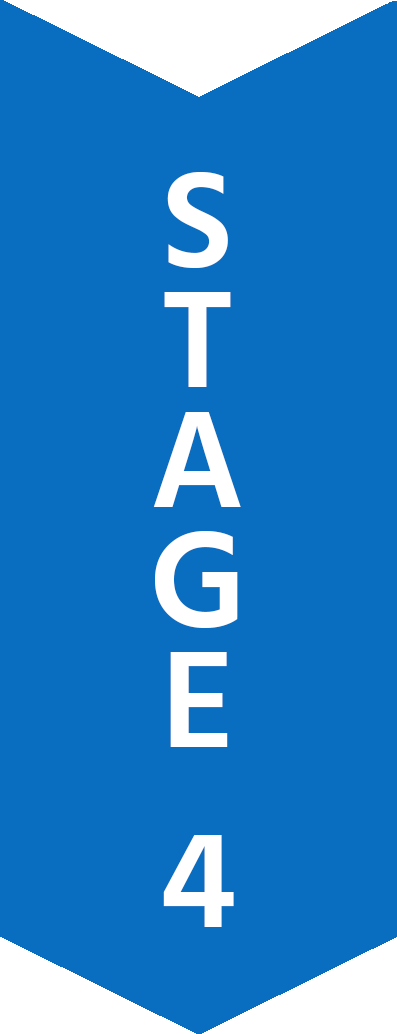 Stage 4 Stage 4 flow chart arrow
