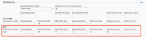 automatically calculate dynamic reorder points
