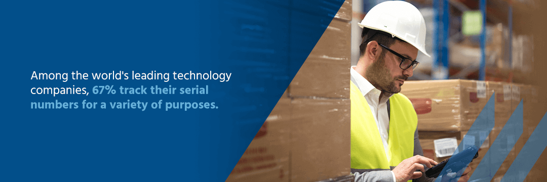 uc (12) 67% track their serial numbers for a variety of purposes