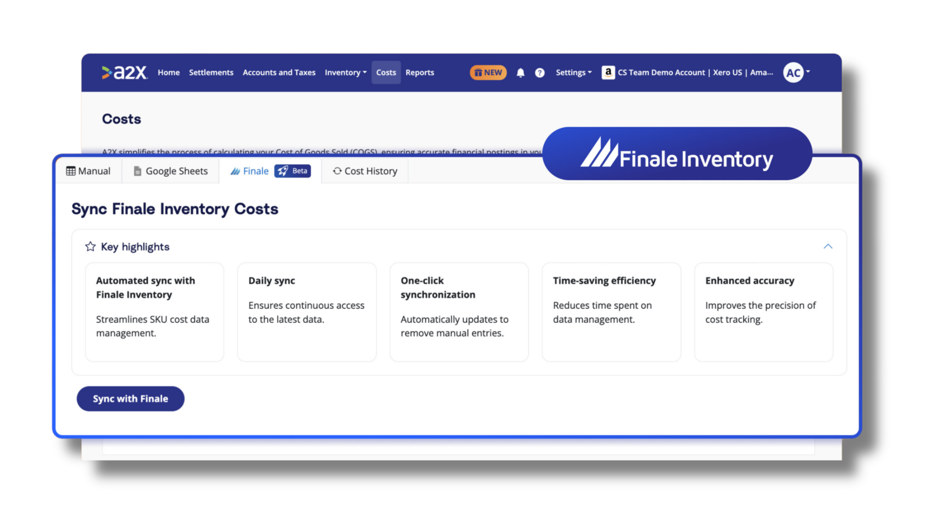 A2X & Finale Inventory Beta