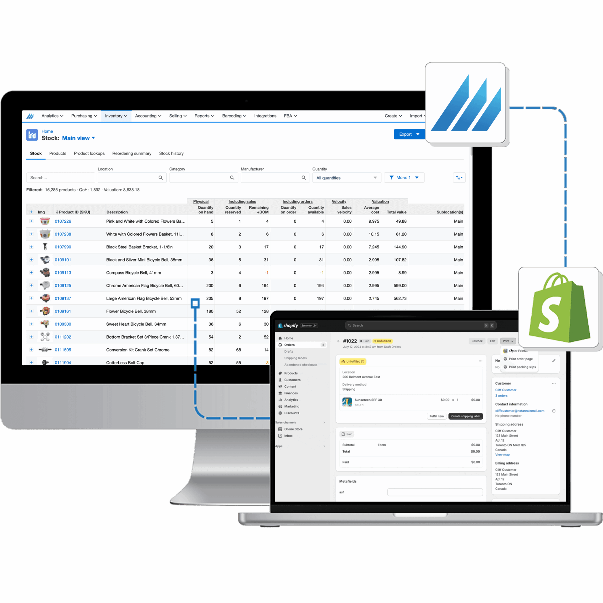 Finale Inventory and Shopify integration Finale to Shopify Primary