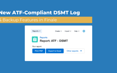 ATF-Compliant DSMT Log for Explosives | Finale Inventory