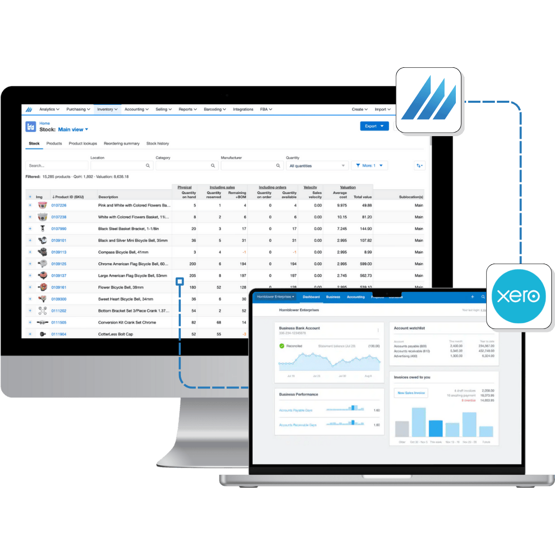 Xero Integration Workflow Hero Image Mockup