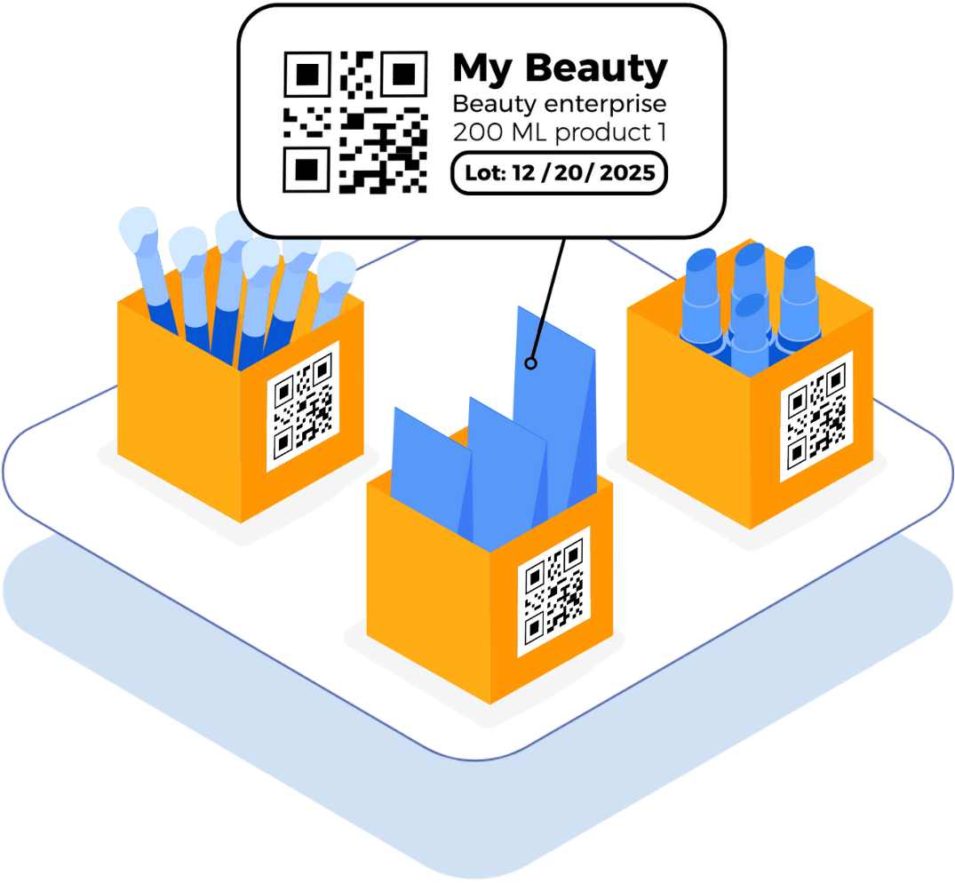 lot id tracking, QR code lot id tracking, QR code