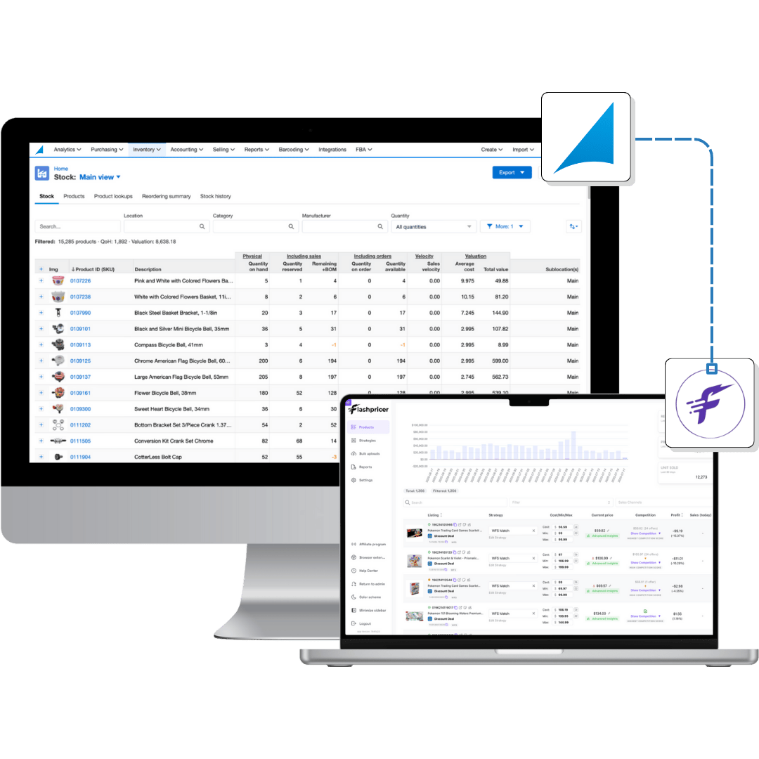Flashpricer hero Flashpricer inventory management hero