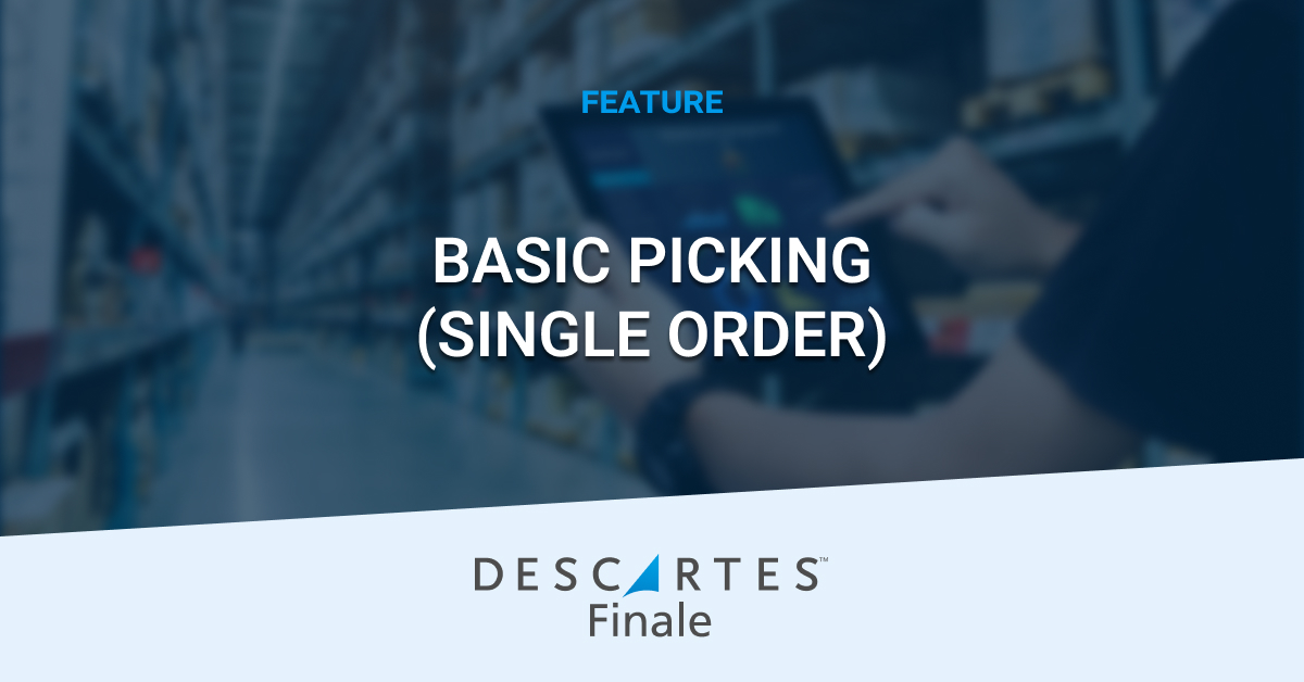 Barcode Scanner Software for Single Order Picking | Finale
