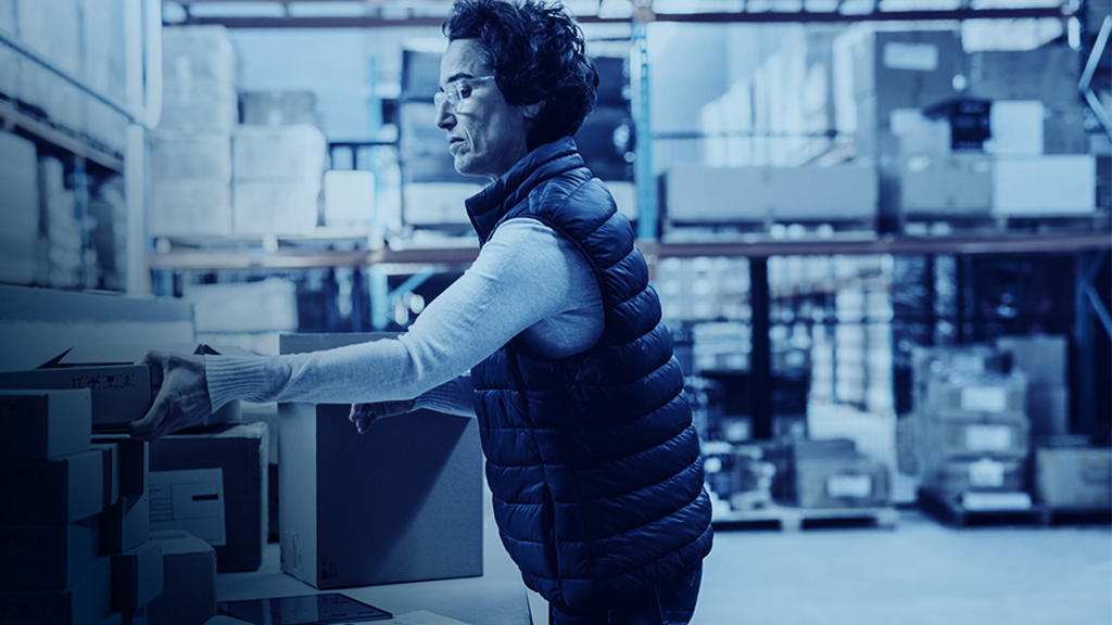 self-fulfillment vs 3pl blog hero image Warehouse worker fulfilling an ecommerce order